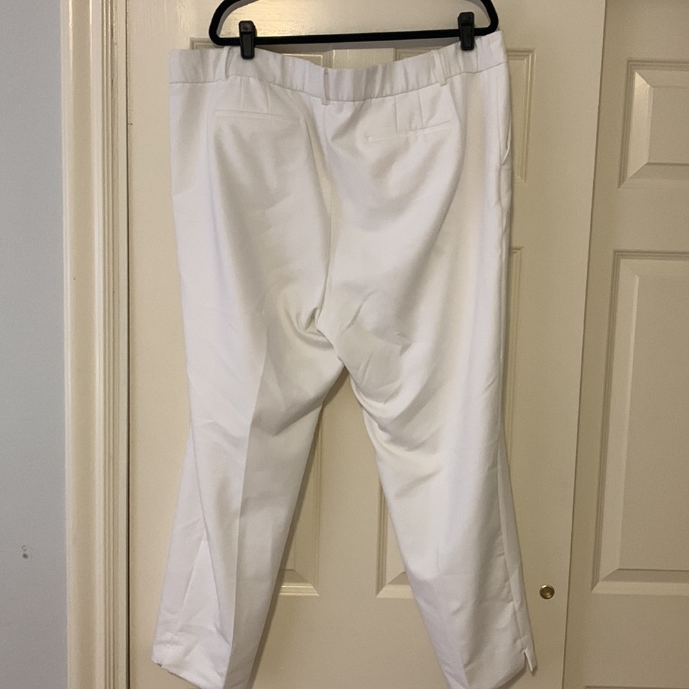 Talbots White lined ankle pants - Picture 3 of 4